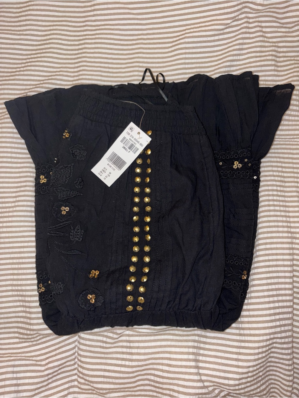 Abercrombie & Fitch black strapless dress